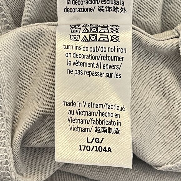 New Victoria's Secret Victoria Sport Tank Top Large Gray Glitter Logo Open Back - Picture 6 of 6